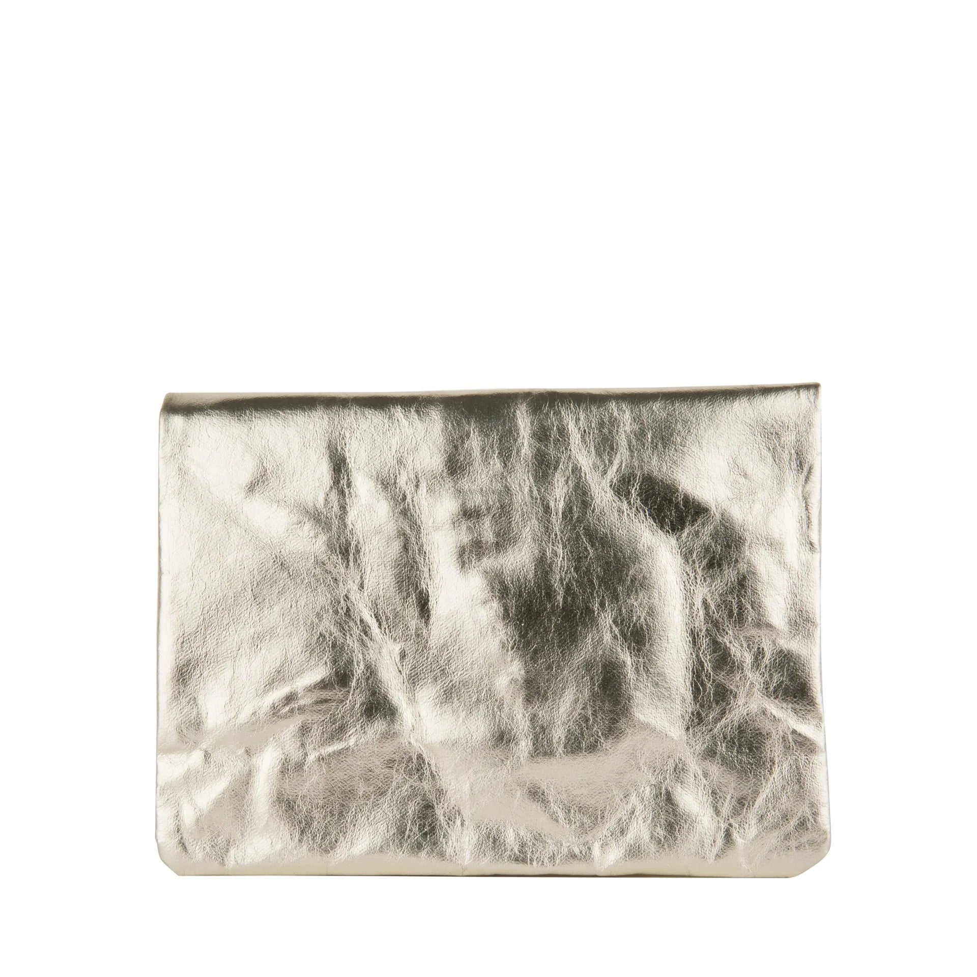 Shiny silver 2025 clutch bag