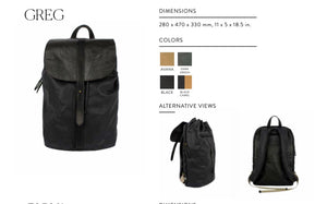 Greg backpack - dark green