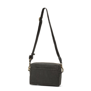 dark grey tracolla bag with strap