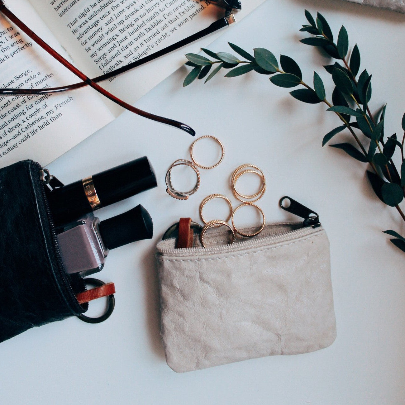 Key and top coin purse