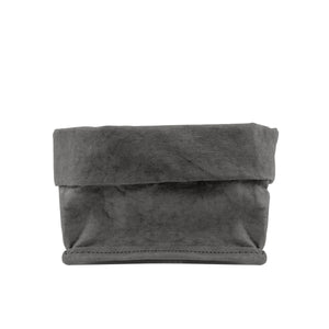 lollie bag square (VEGAN) -dark grey